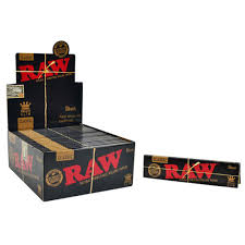 Raw Black rolling papers box