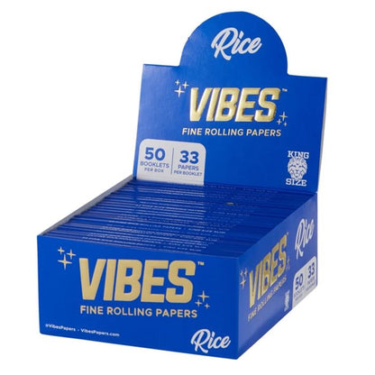 Vibes King size Slim rolling papers blue