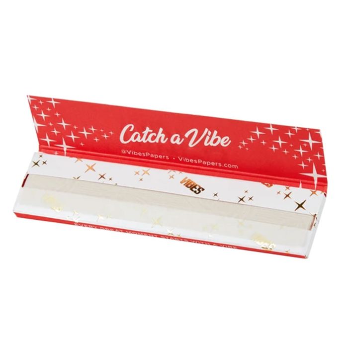 Vibes King size Slim rolling papers red 